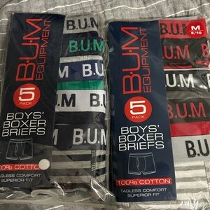 B.U.M. Boys’ Underwear – (two) 5 Pack Performance Boxer Briefs (Size 8-10)